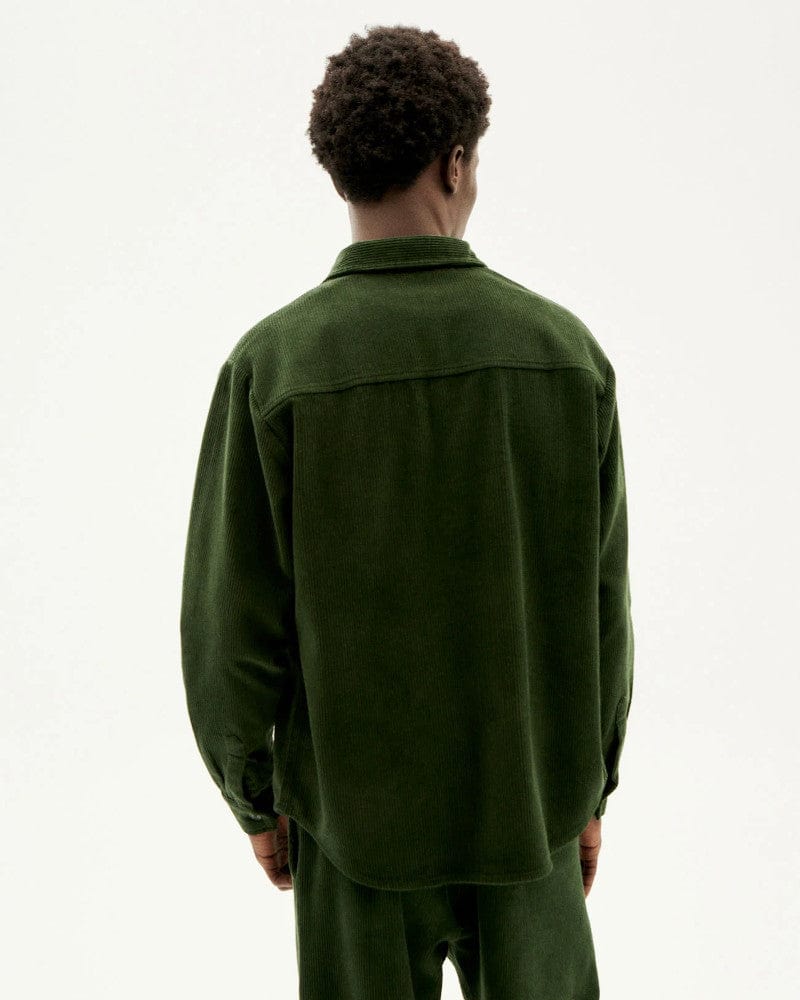 Bes Shirt Bottle Green Corduroy