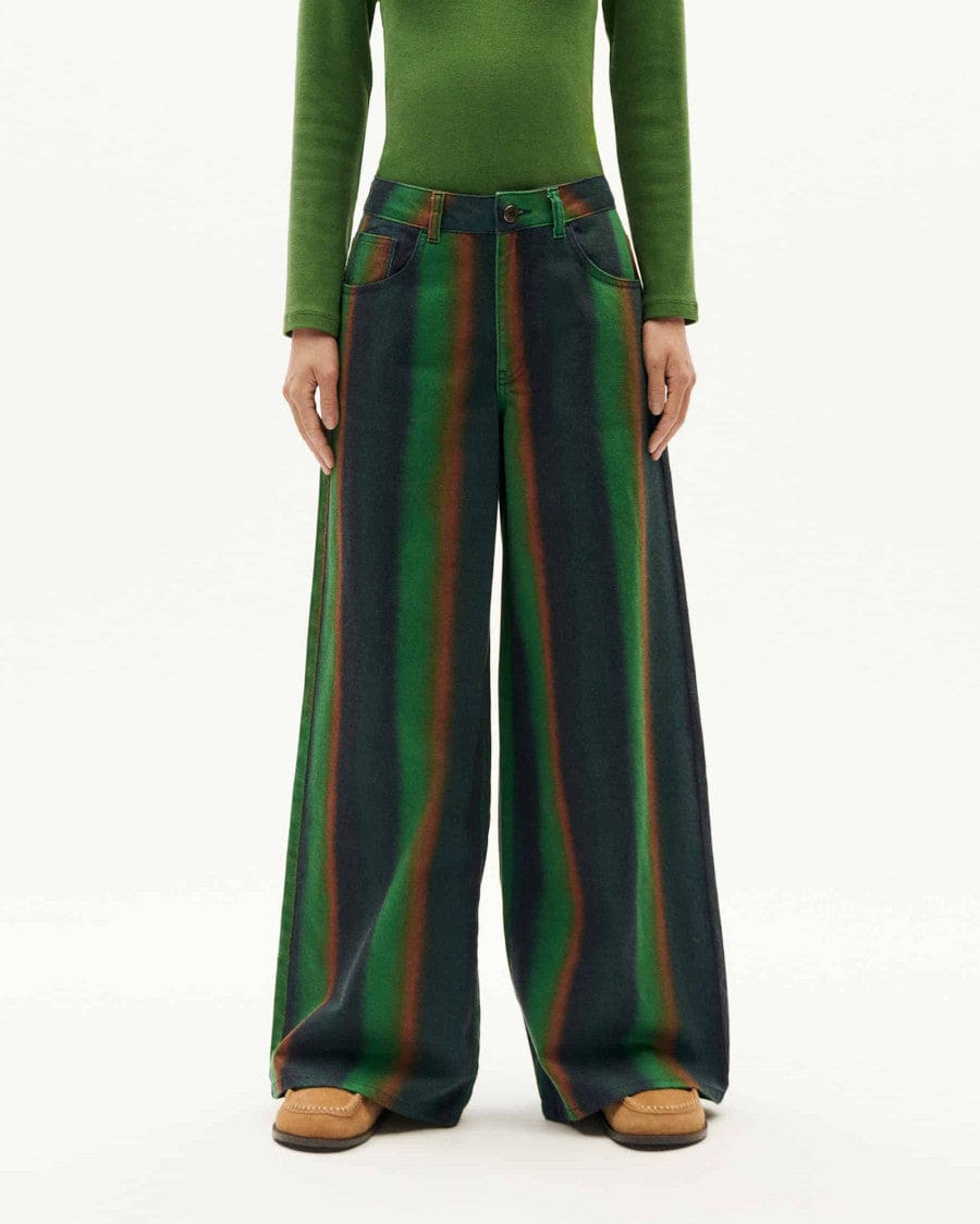 Hedda Trousers Swamp Stripe