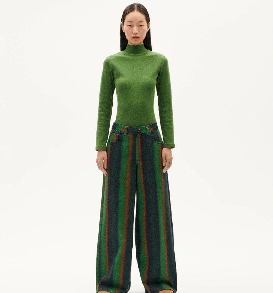 Hedda Trousers Swamp Stripe