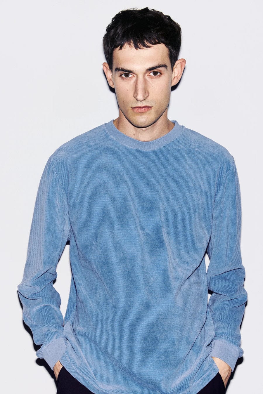 Long Sleeved Velour Tee
