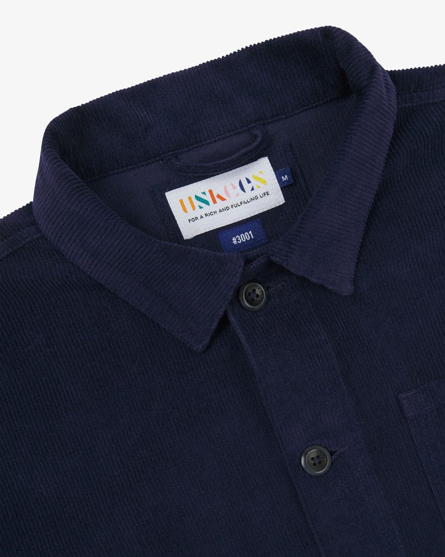 #3001 Corduroy Overshirt Deep Indigo