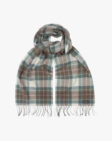 #4013 Tartan Lambswool Scarf Green