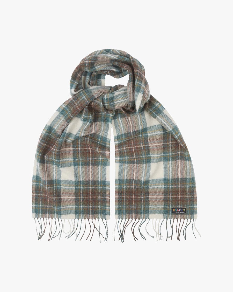 #4013 Tartan Lambswool Scarf Green