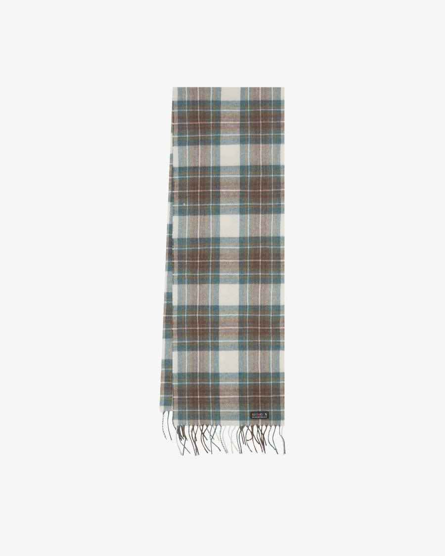 #4013 Tartan Lambswool Scarf Green
