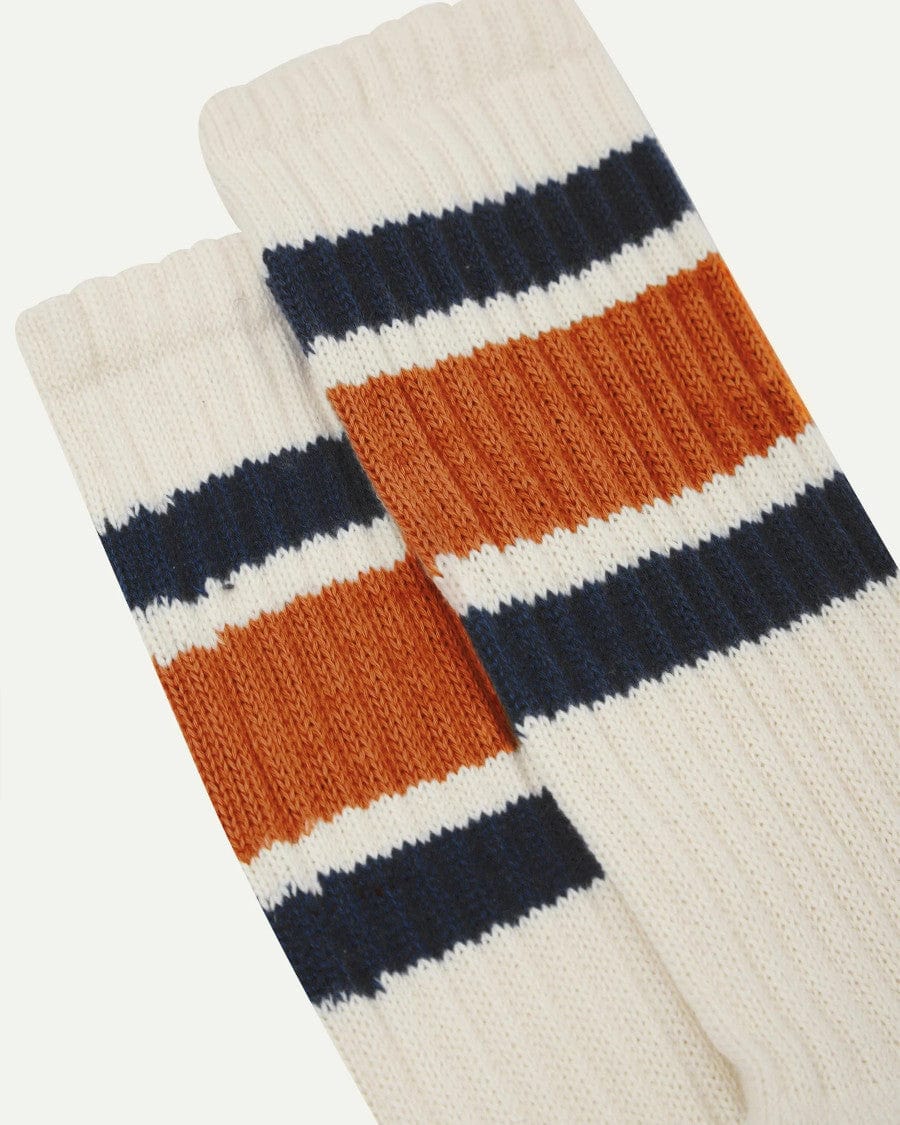 Gold College Stripe Sock
