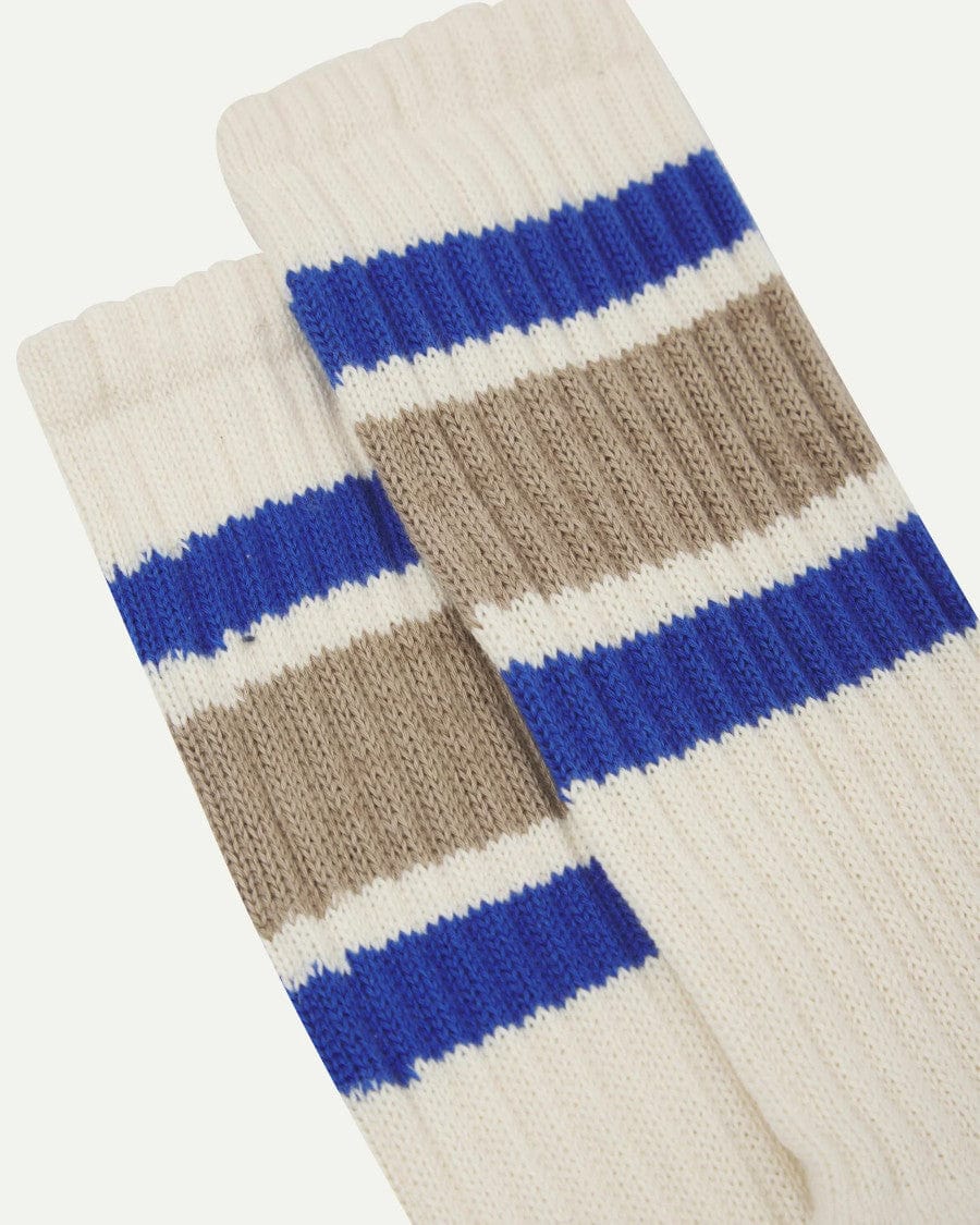Khaki College Stripe Sock