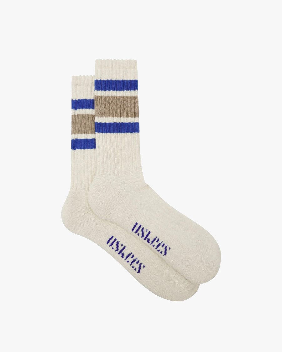 Khaki College Stripe Sock