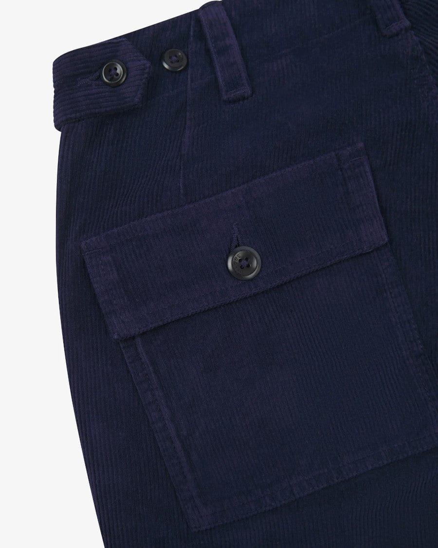 #5005 Workwear Cord Trousers Deep Indigo