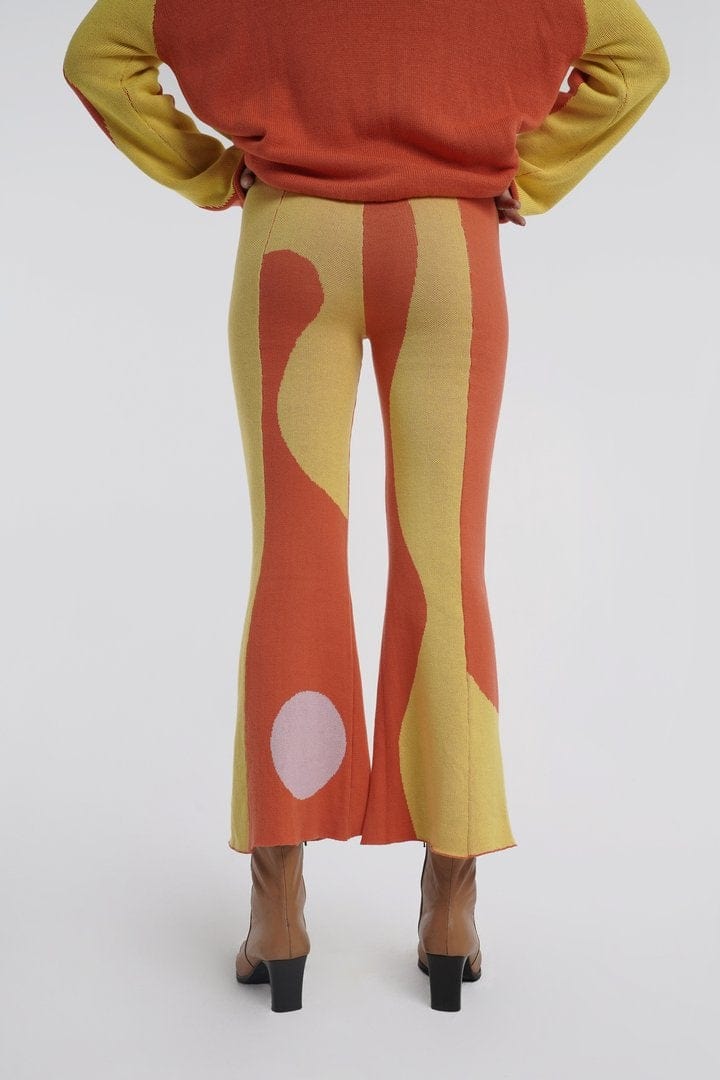 Sunrise Raw Edge Cotton Trousers