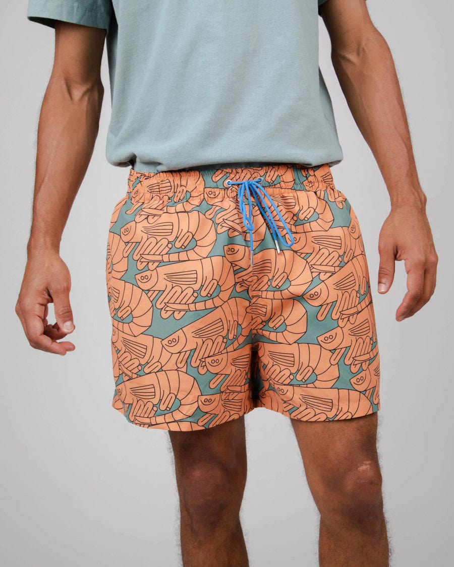 Orange Gambas Swim Shorts