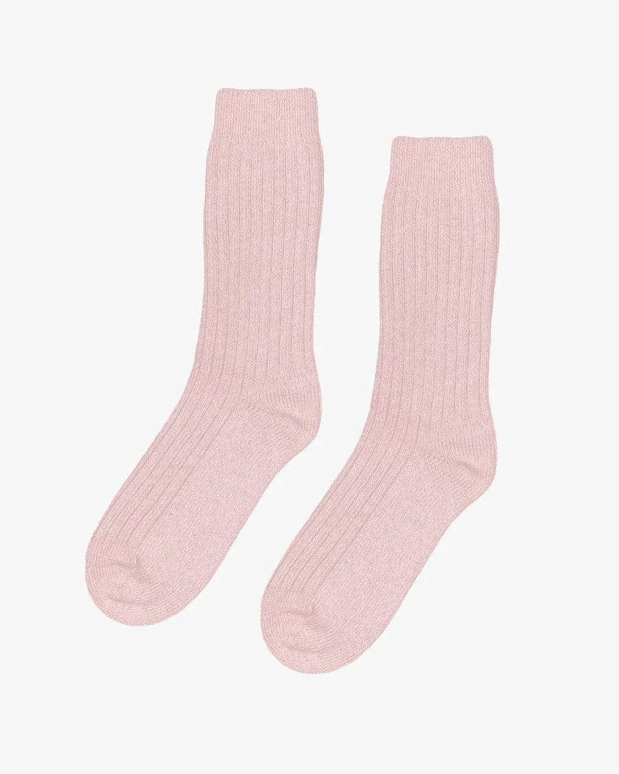 Merino Wool Socks Faded Pink