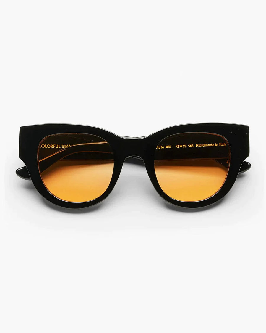 Black Frame Orange Lens Sunglasses 06 69b Boutique