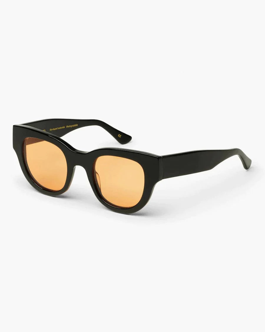 Black Frame Orange Lens Sunglasses 06