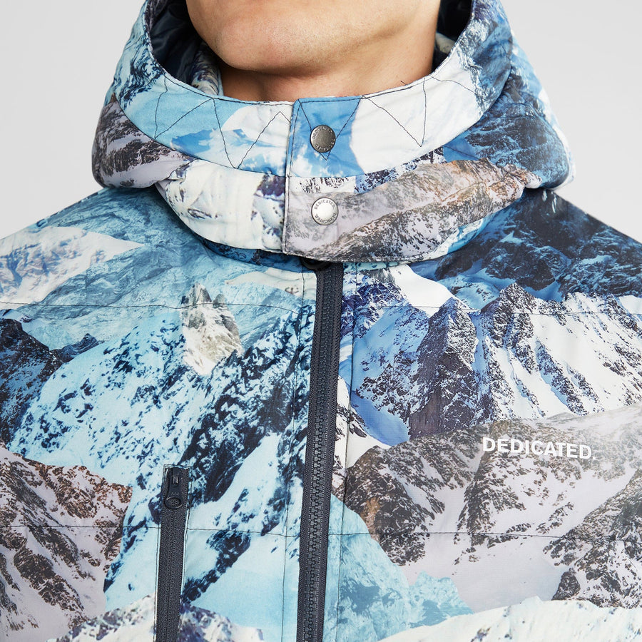 Dundret Puffer Jacket Mountain Collage