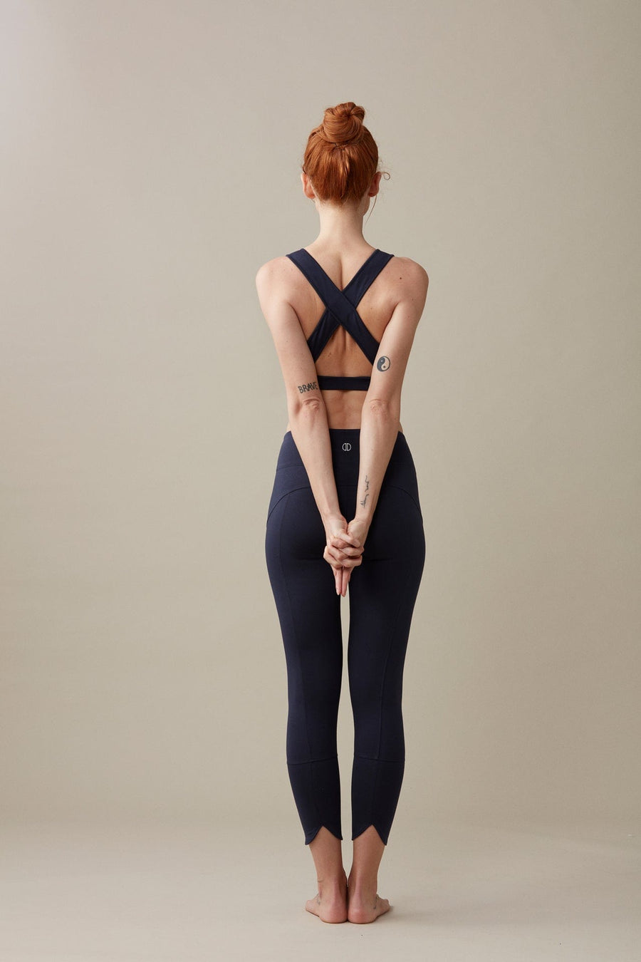 Organic Cotton Grace Leggings Navy Blue
