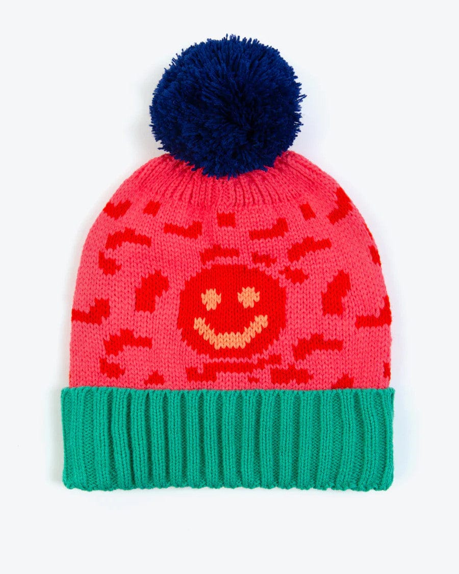 Smiley Beanie Pink