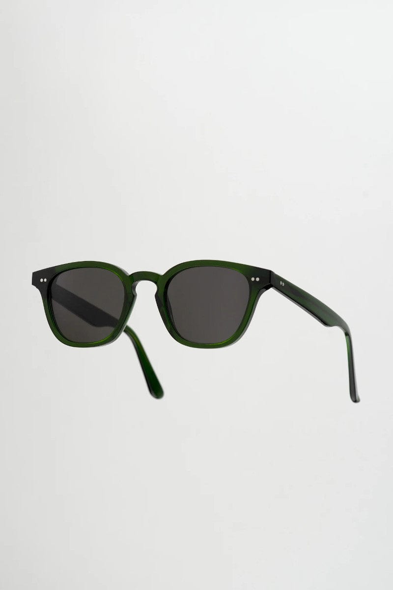 River Bottle Green Sunglasses Grey Lens