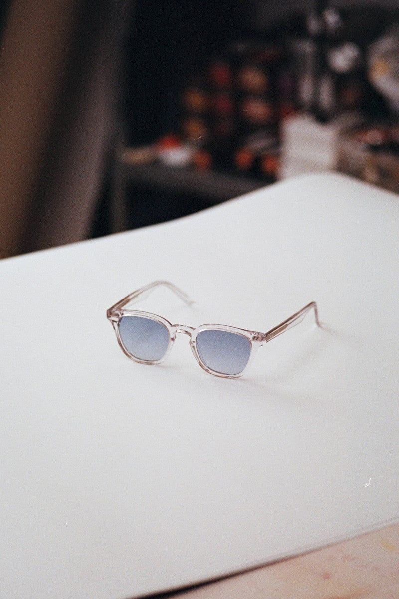River Crystal Sunglasses Blue Lens