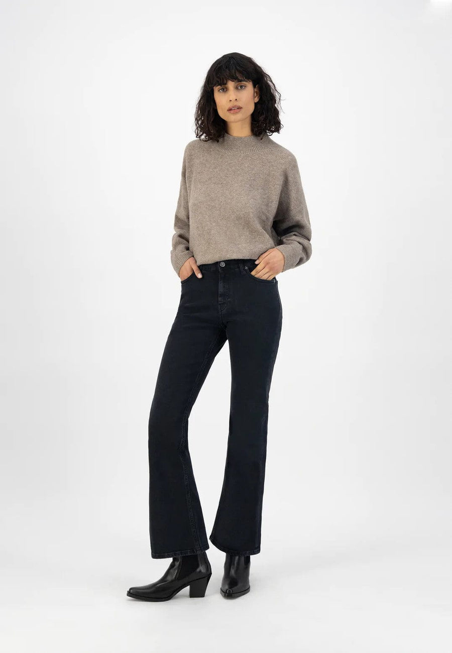 Isy Flared Jeans Stone Black – 69b Boutique