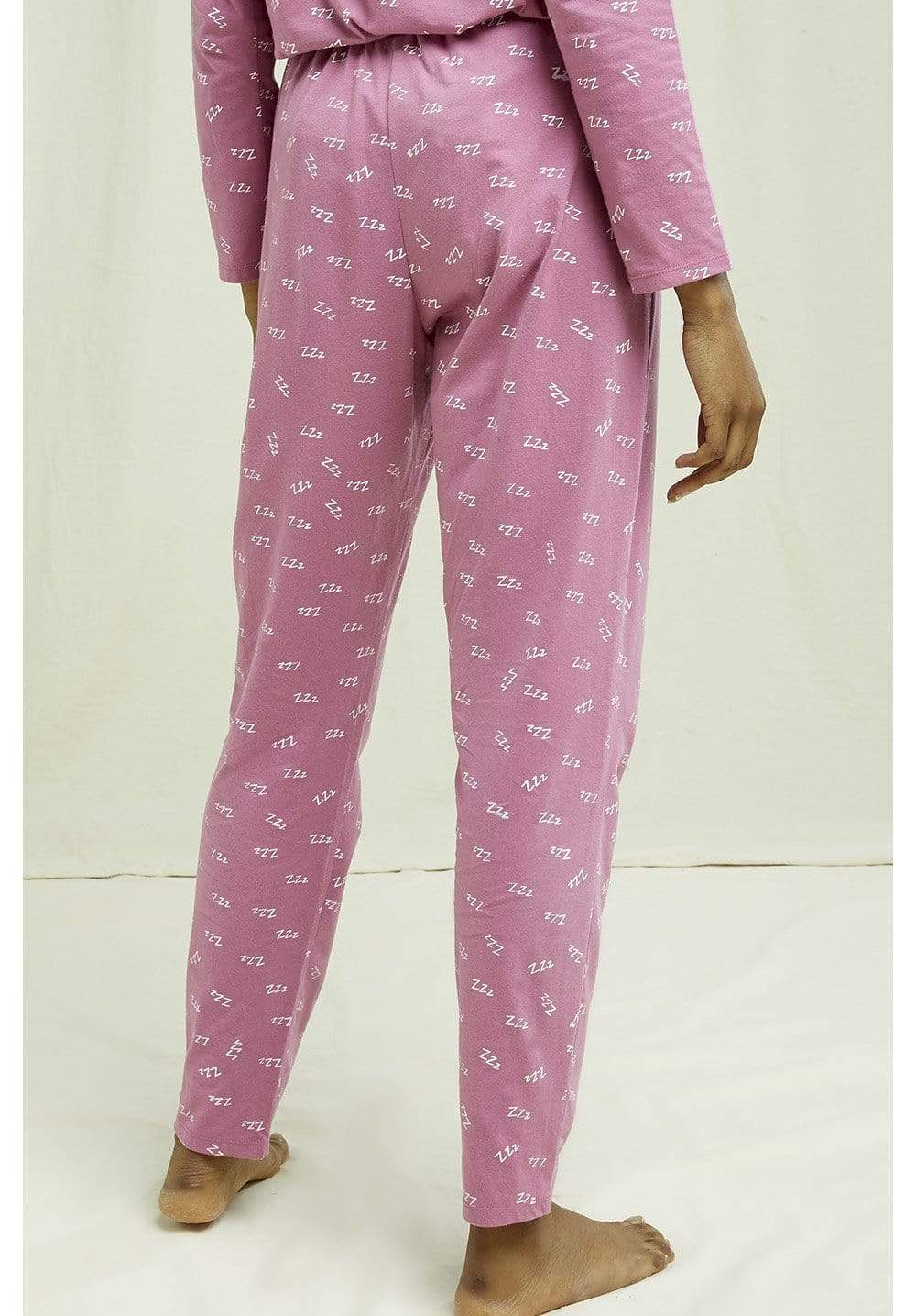 Pyjama Trousers in ZZZ Raspberry Print 69b Boutique