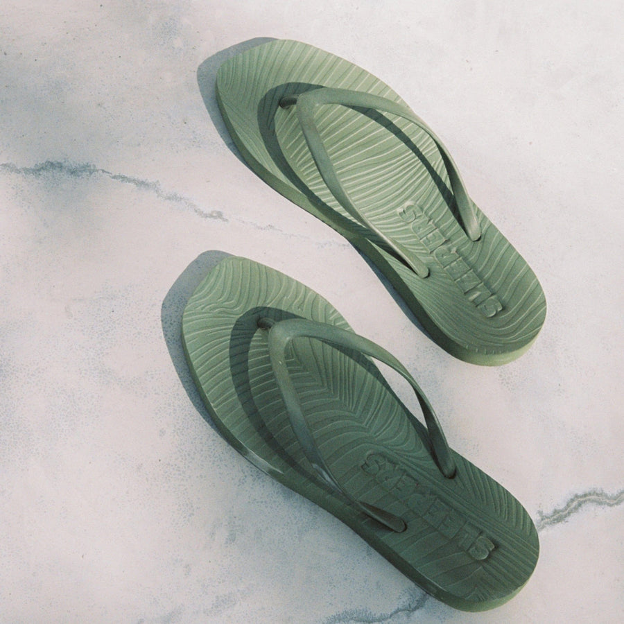 Tapered Flip Flop Green